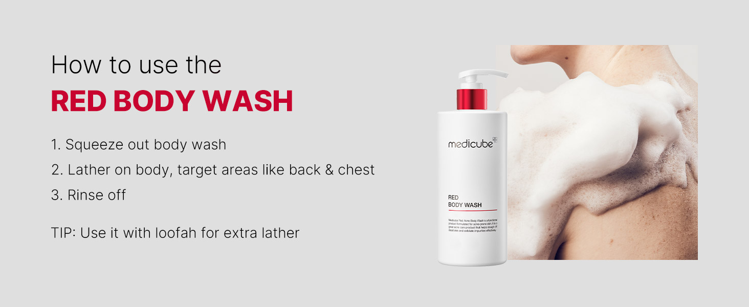 Red Acne Body Wash 2.0 400g5